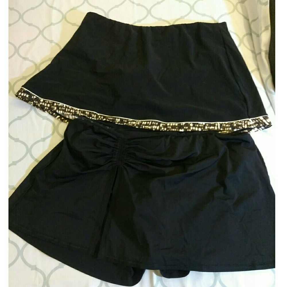 Plus size bikini skirt bottoms